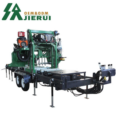 27HP бензиновый режущий лес ленточная пила пиломашина для лесообработки бревен