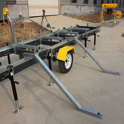 9 HP бензиновый двигатель портативная горизонтальная лента пиломашина с 3,74*1,8*17м размером
